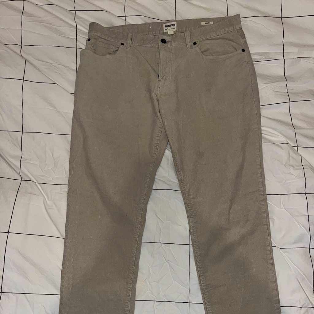 Todd Snyder Slim Fit 5 Pocket Italian Corduroy Pant In Khaki